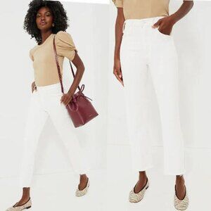NWT Mother The Tripper Ankle Fray Unfairest Of Them All Jeans White Size: 27